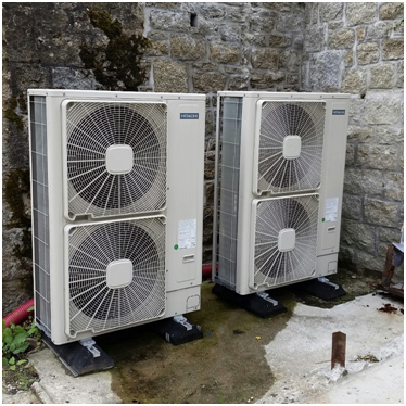 Exemples d'installations de pompes à chaleur par Sobreco